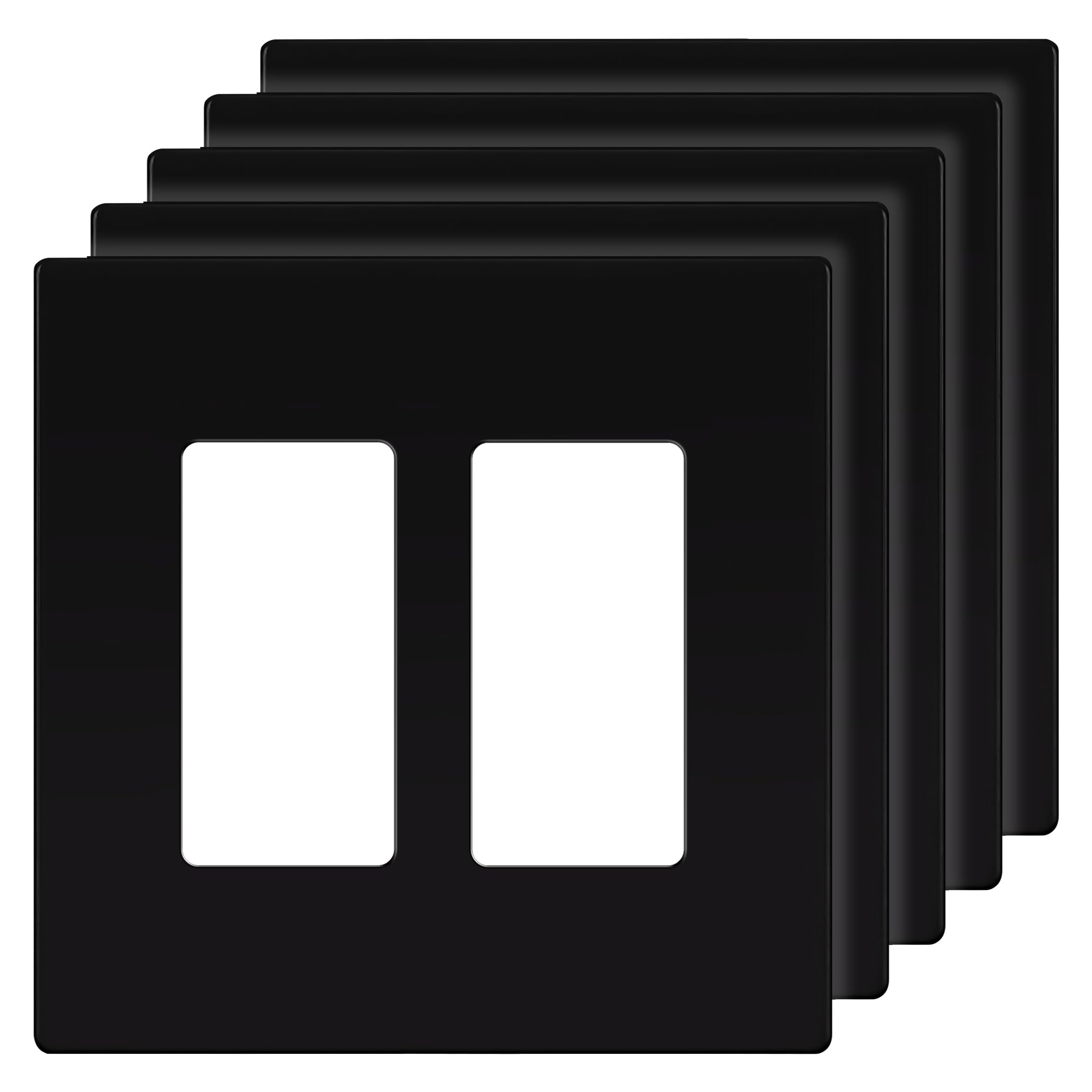 ENERLITES Screwless Wall Plate - 5 Pack -19