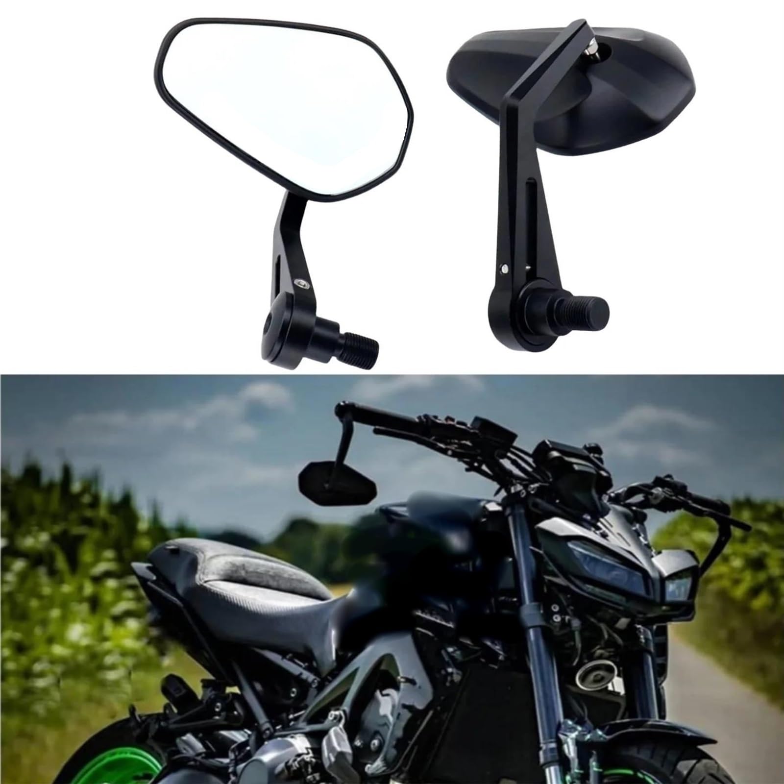 Espejo retrovisor de motocicleta para manillar MT-07 MT-09 XJ6 TMAX