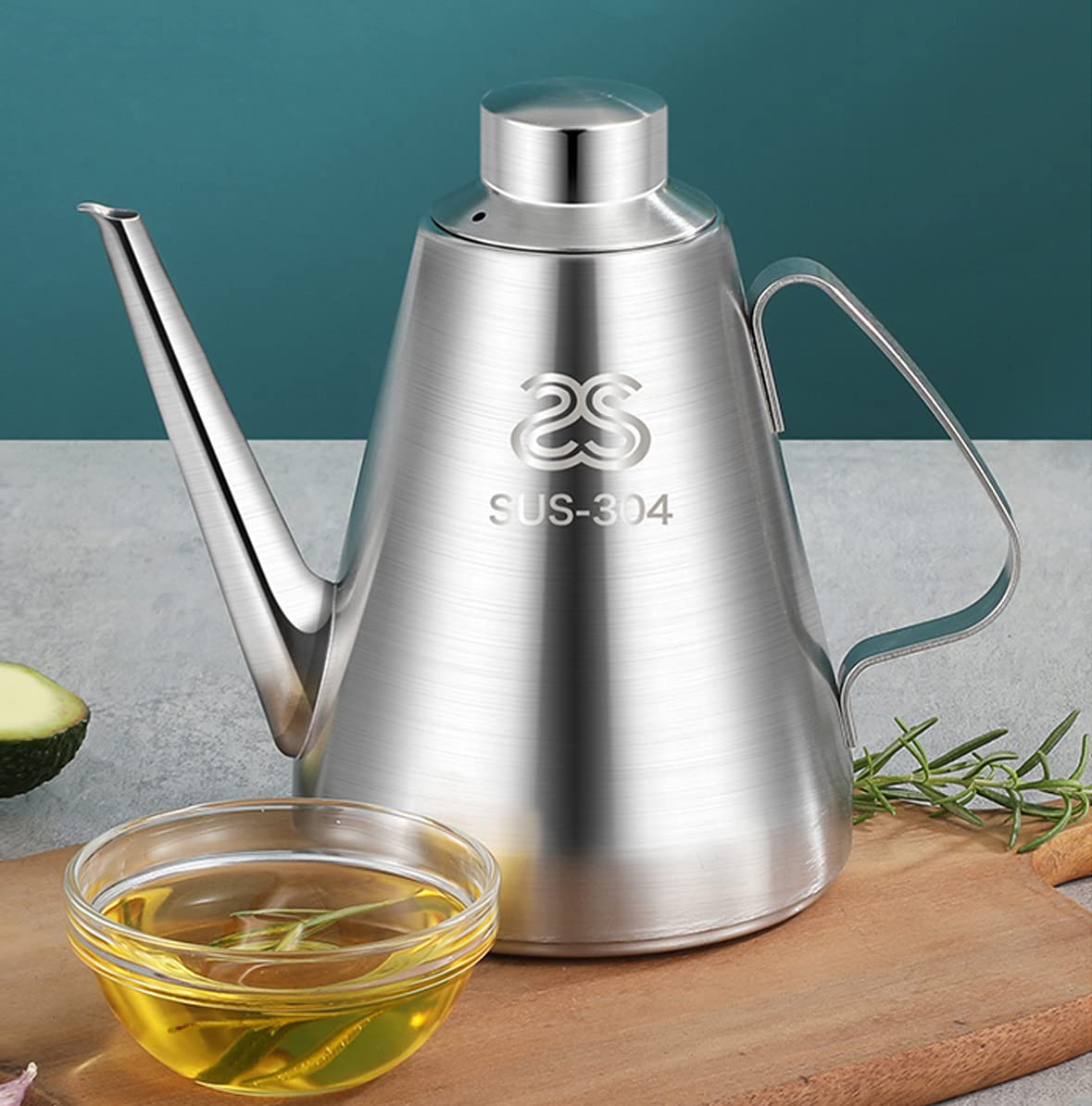 Buy Olive Oil Dispenser Bottle, 32oz/900ML 304 Stainless Steel Oil