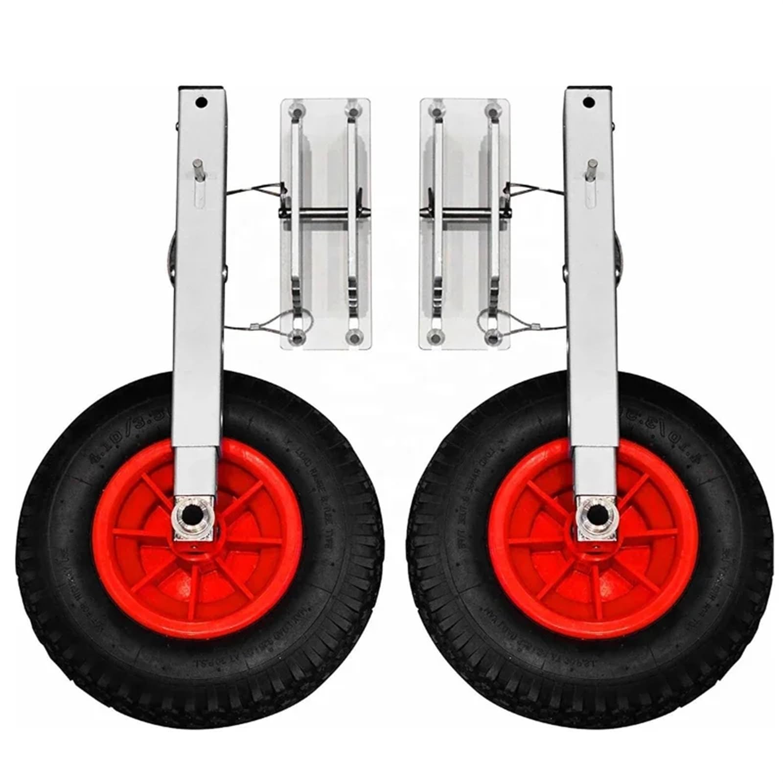 GCYEIDMA Boat Launching Wheels Stainless Steel Boat Transom Launching Wheel Dolly Inflatable Boat Launch Wheels