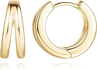 14K Gold Hoop Earrings for Women, Gold Hoops Earrings for Women Trendy, Gold Chunky Hoop Earrings, Fashion Big Gold Hoop Earrings, 14 Karat Gold Hoop Earrings
