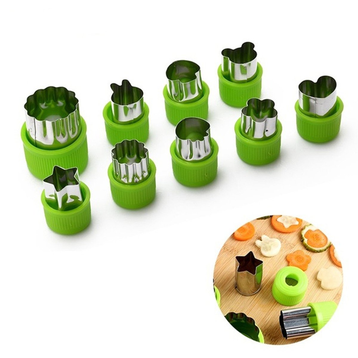 Buy WIN Vegetable Fruit Cutter Shapes Set, Cookie and Fruit Mold Cutter