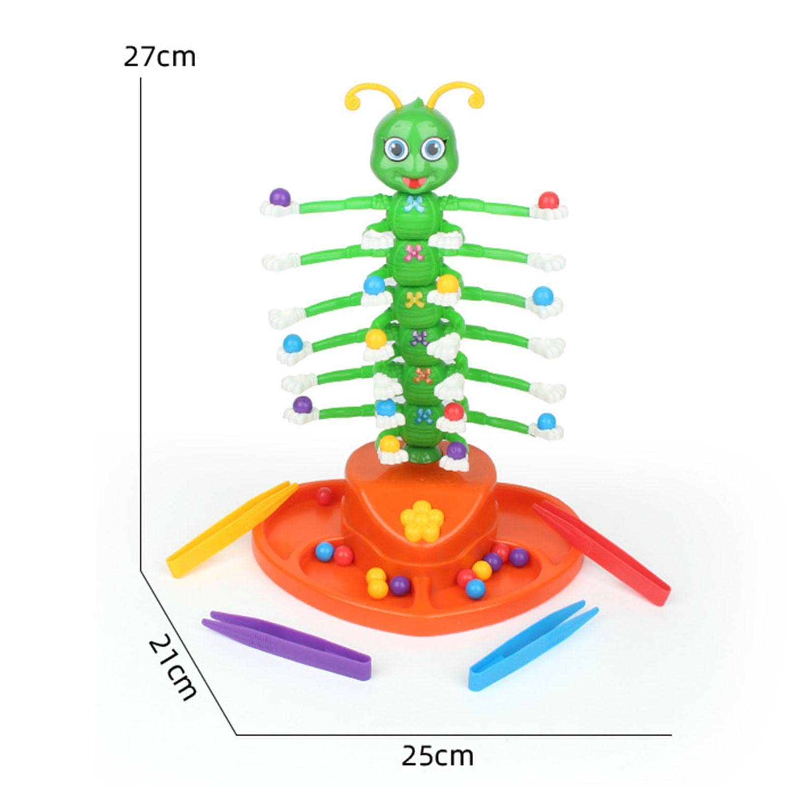 Juego de Mesa de Equilibrio con Rompecabezas de Oruga Eléctrica Wiggle Toys para 2-4 Jugadores.