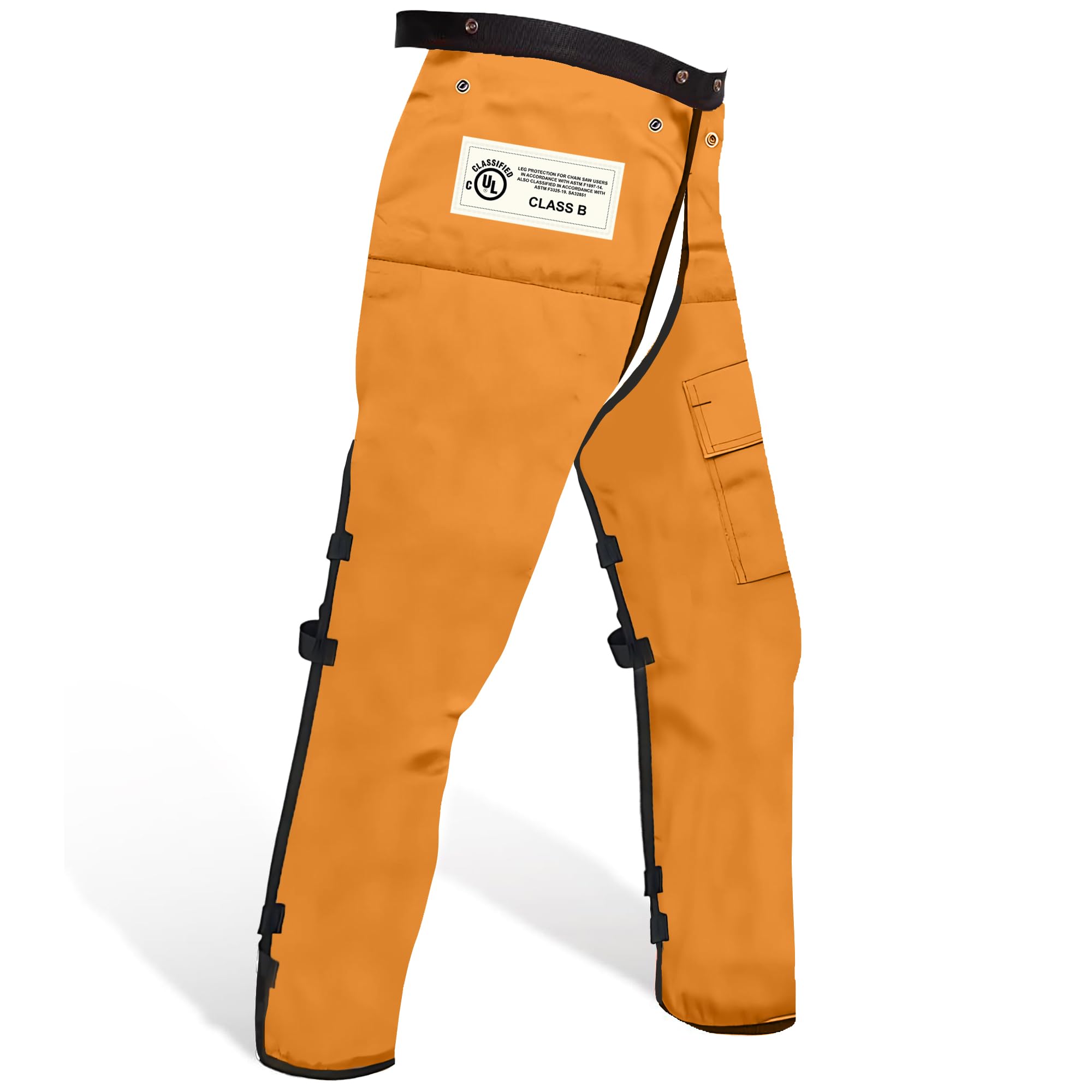FORESTER Chainsaw Chaps for Men & Women | Apron-Style Chaps with Pocket & Adjustable Waist | Chainsaw Safety Equipment
