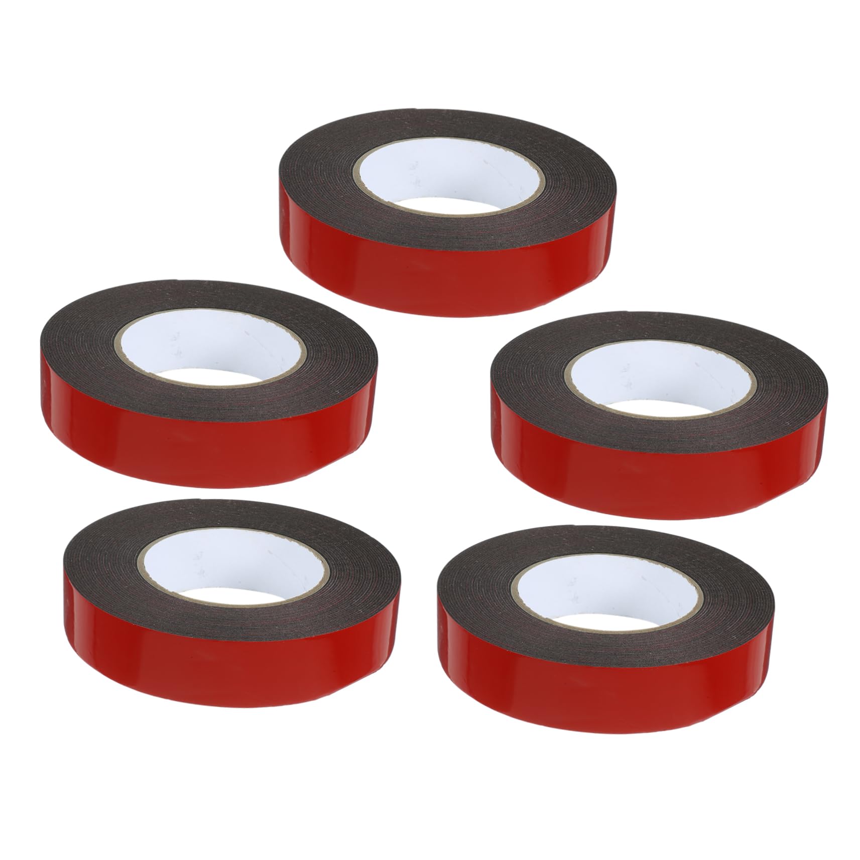KICHOUSE 5 Roll Pack Heavy Duty Double Sided Tape for Car Mounting Black High Adhesion