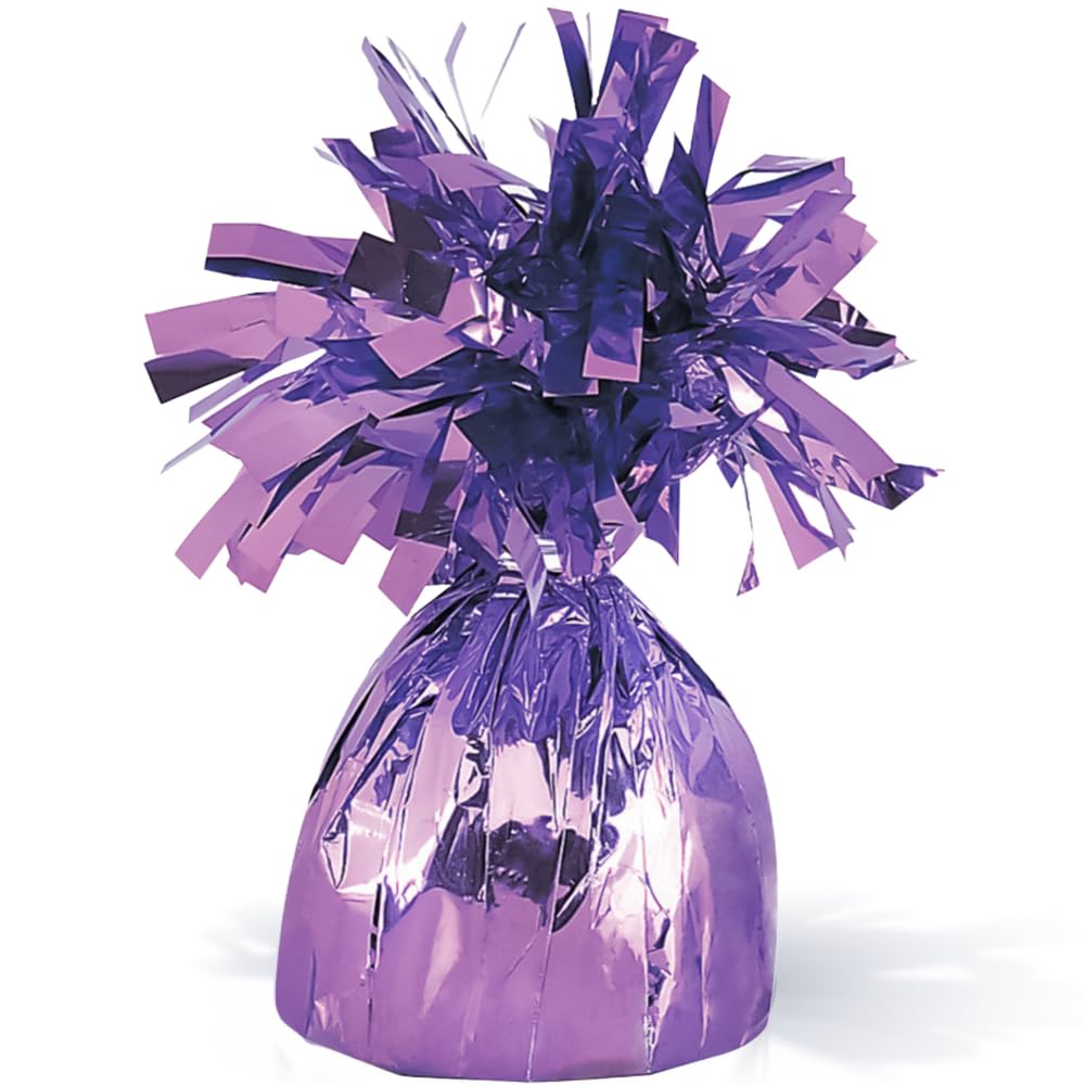 Lavender Foil Balloon Weight (5cm x 13cm) 1 Count - Stylish & Durable Accessory for Party Decorations & Events โ image 1