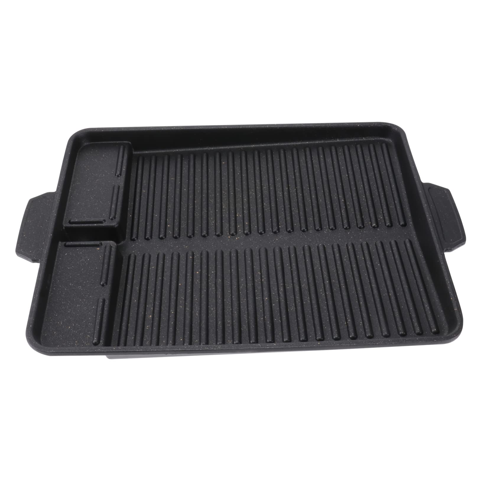 Mikinona Household Outdoor Baking Tray Oil Leak Design Practical Non-sticking Griddle Pan for Pork Beef Chicken