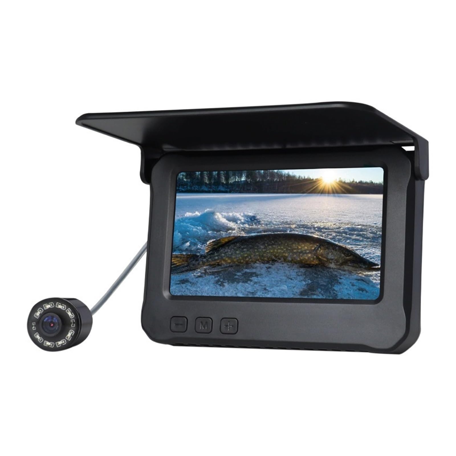 Fotocamera portatile for ecoscandaglio con display da 4,3", impermeabile for la pesca sul ghiaccio,Alta definizione
