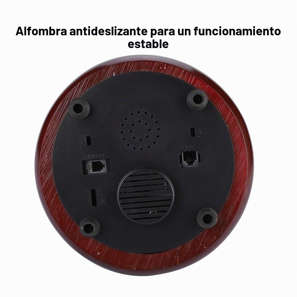 Teléfono fijo retro vintage con cable para el hogar Exquisita línea con fuente de alimentación, oficina de hotel, escritorio en casa, teléfono con cable con alfombrilla antideslizante, función de