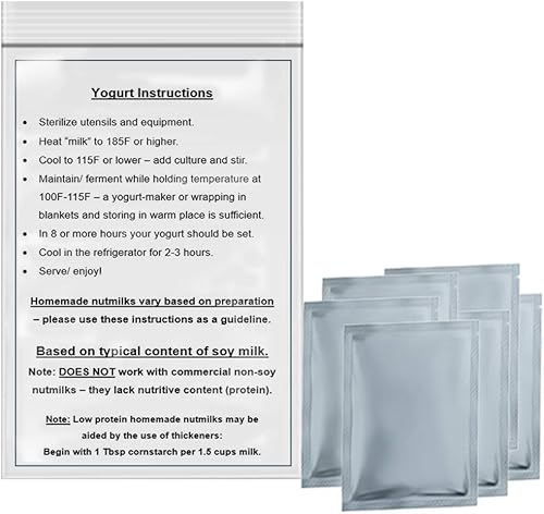 Miniatura 2 de non-dairy yogur Cultura 36galones para su uso con Homemadedairy-free nutmilks o Comercial Leche de soja