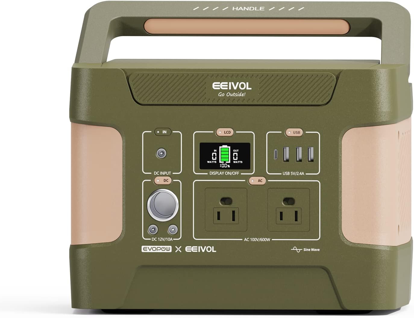 EEIVOL ポータブル電源 リン酸鉄リ