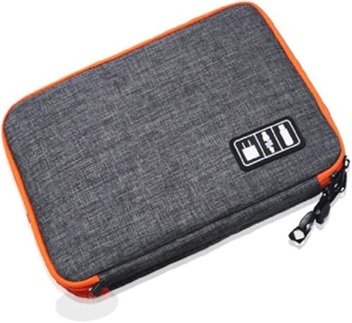 Elonglin Bolsa organizadora de cables, bolsa organizadora electrónica, bolsa impermeable para almacenamiento de cables de viaje, bolsa de tableta