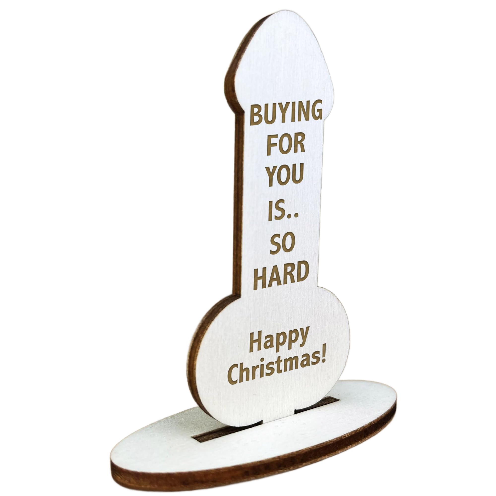 Red Ocean FUNNY RUDE Christmas For Him Her Engraved Plaque Mum Dad Brother Sister