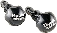 Hypersonic Universal Aluminum Windshield Washer Nozzles 2-Pack - Adjustable Wide Mist Spray for Cars & Trucks