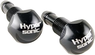 Hypersonic Universal Aluminum Windshield Washer Nozzles 2-Pack - Adjustable Wide Mist Spray for Cars & Trucks
