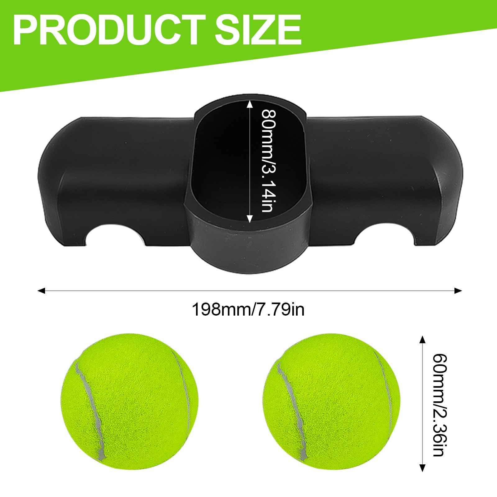 1 Pezzo di Rocker Plate Feet, Allenatore di Bicicletta Portatile Piastra Basculante, con 2 Palline da Tennis, Adatto alla Gamba Anteriore per Zwift Ride, Accessori per Allenamento Indoor