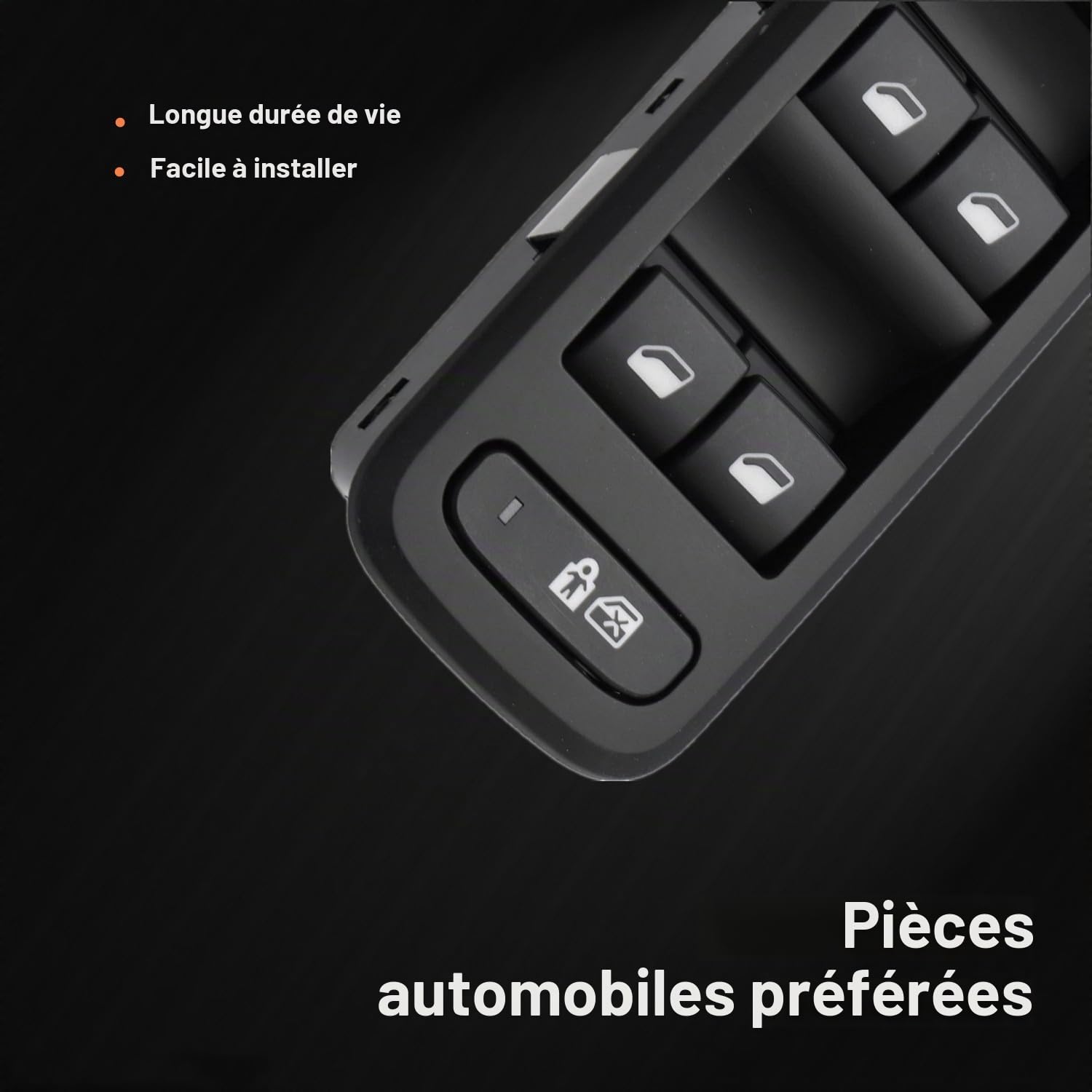 32 broches Pliable électriquement Interrupteur de commande de lève-vitre pour Peugeot 308 2007-2013 508 Citroën C 96644917XT 96659465ZD