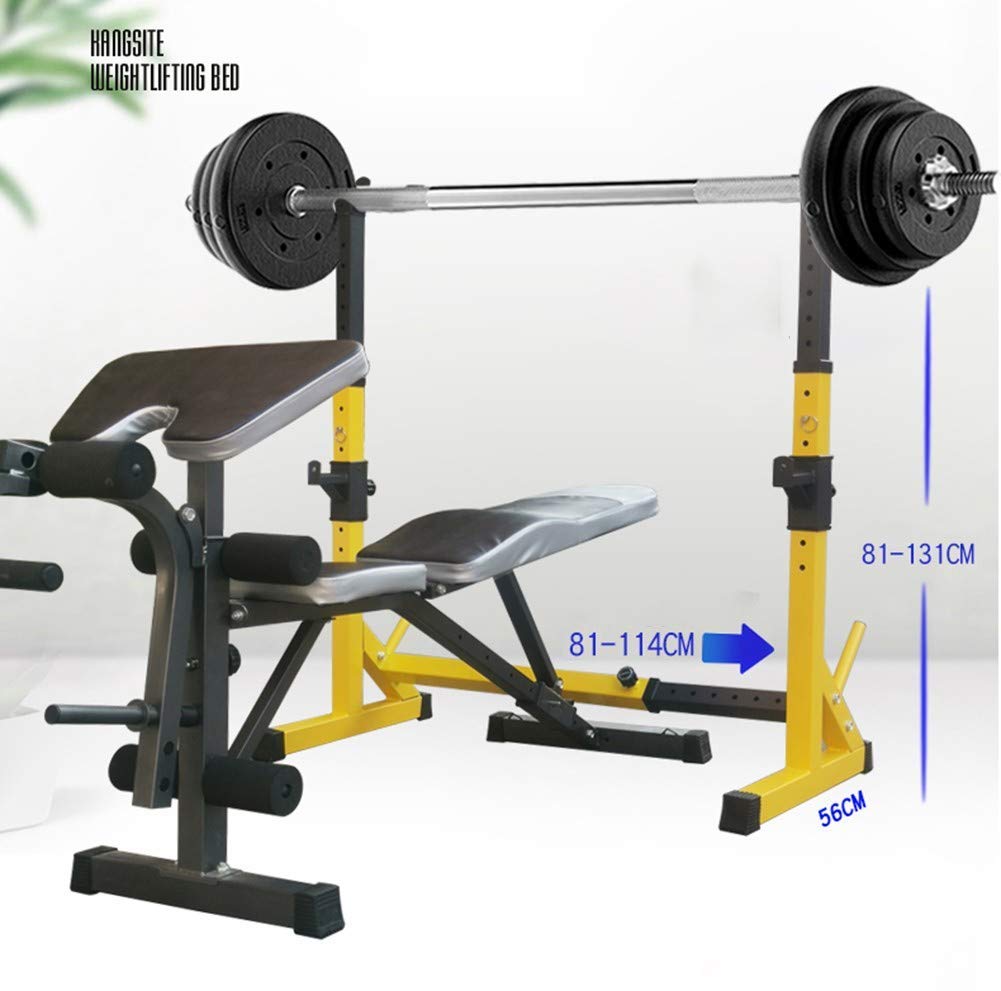 Rack per Squat Regolabile, Rack per Squat con Barra per trazioni, Rack per Squat, Panca per bilanciere, Attrezzatura per Esercizi Fitness, Allenamento della Forza, Fitnes