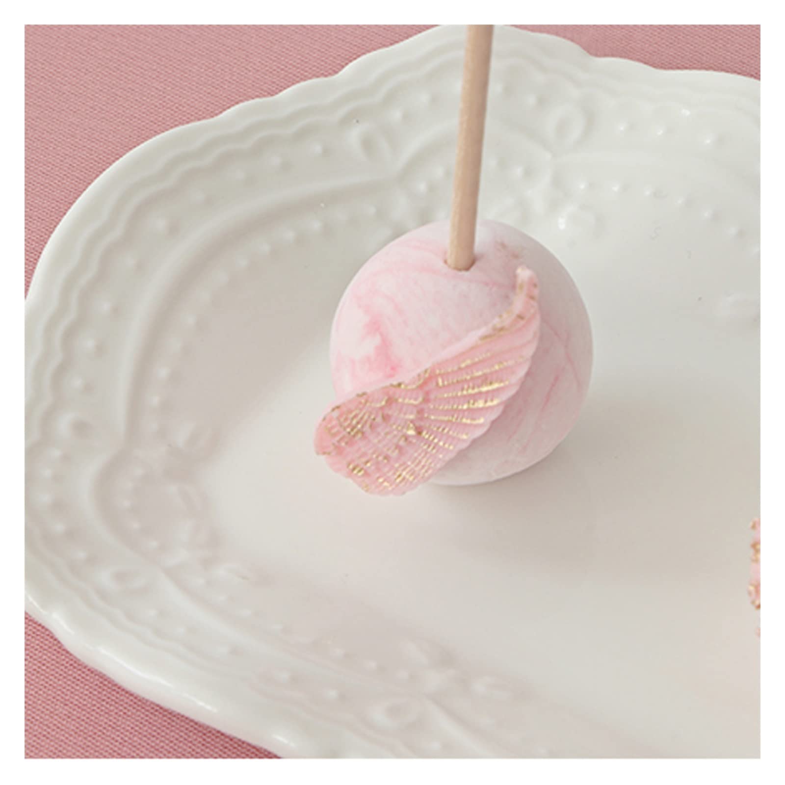 SUNESA Présentoir à Gâteau Décoration de Table à Dessert Blanche Accessoires de décoration de Dessert de Mariage Cadre d'affichage de gâteau de fête Plateau en céramique Stand de Gâteaux