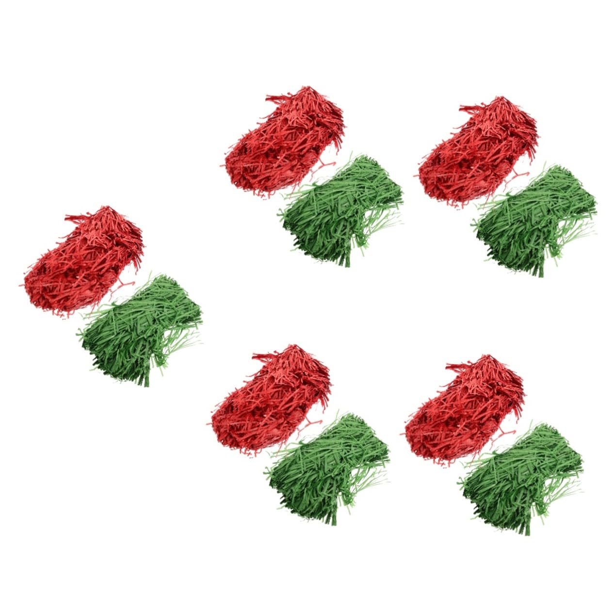 Tofficu 10confezioni Carta Strappata Colorata Per Decorazioni Natalizie Riempitivo Per Regali e Scatole Crinkle Paper Per Feste e Occasioni Speciali