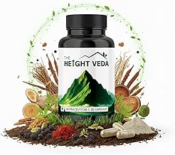 Original Height Veda Capsules for Boys, Girls, Men & Women | Ayurvedic Height Booster for Teens & Adults | Increase Height Naturally | 30 Veg Capsules