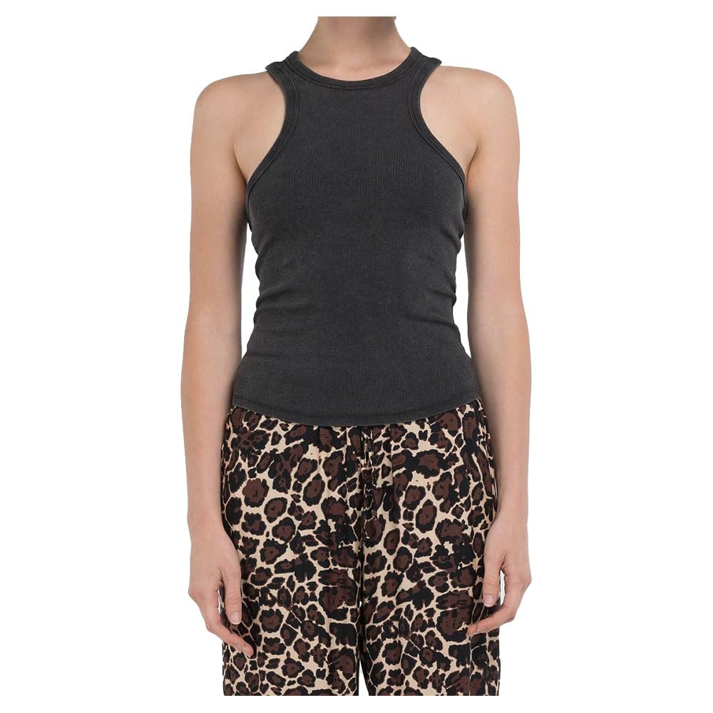 Replay Women's W3148 Cami Shirt, 099 Blackboard, XS