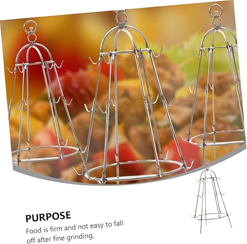 Miniatura 7 de GANAZONO Parrilla de barbacoa de metal para ropa accesorios al aire libre Parrillas para Asar Carne Kebab parrilla de acero inoxidable parrilla al