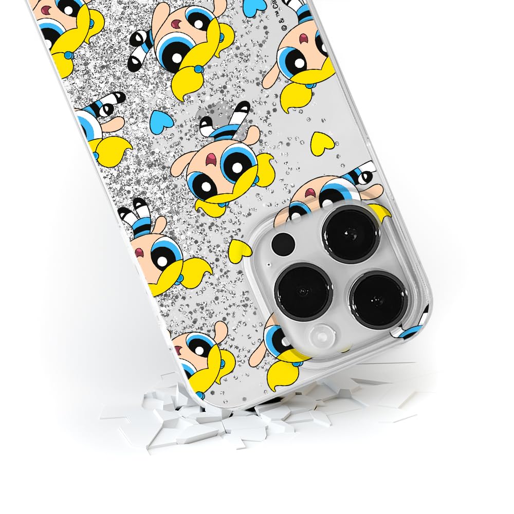 ERT GROUP custodia per cellulare per Iphone 14 originale e con licenza ufficiale The Powerpuff Girls, modello The Powerpuff Girls 010 adattato alla forma dello smartphone, parzialmente trasparente