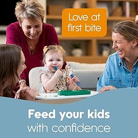 NumNum Baby Spoons Set, Feeding Littles x Silicone Pre-Spoon GOOtensils for Baby Led Weaning, Self-Feeding & Teething, First Stage Toddler Utensils for Ages 6+ Months, 3-Pack, BPA-Free (Jewel Tones)