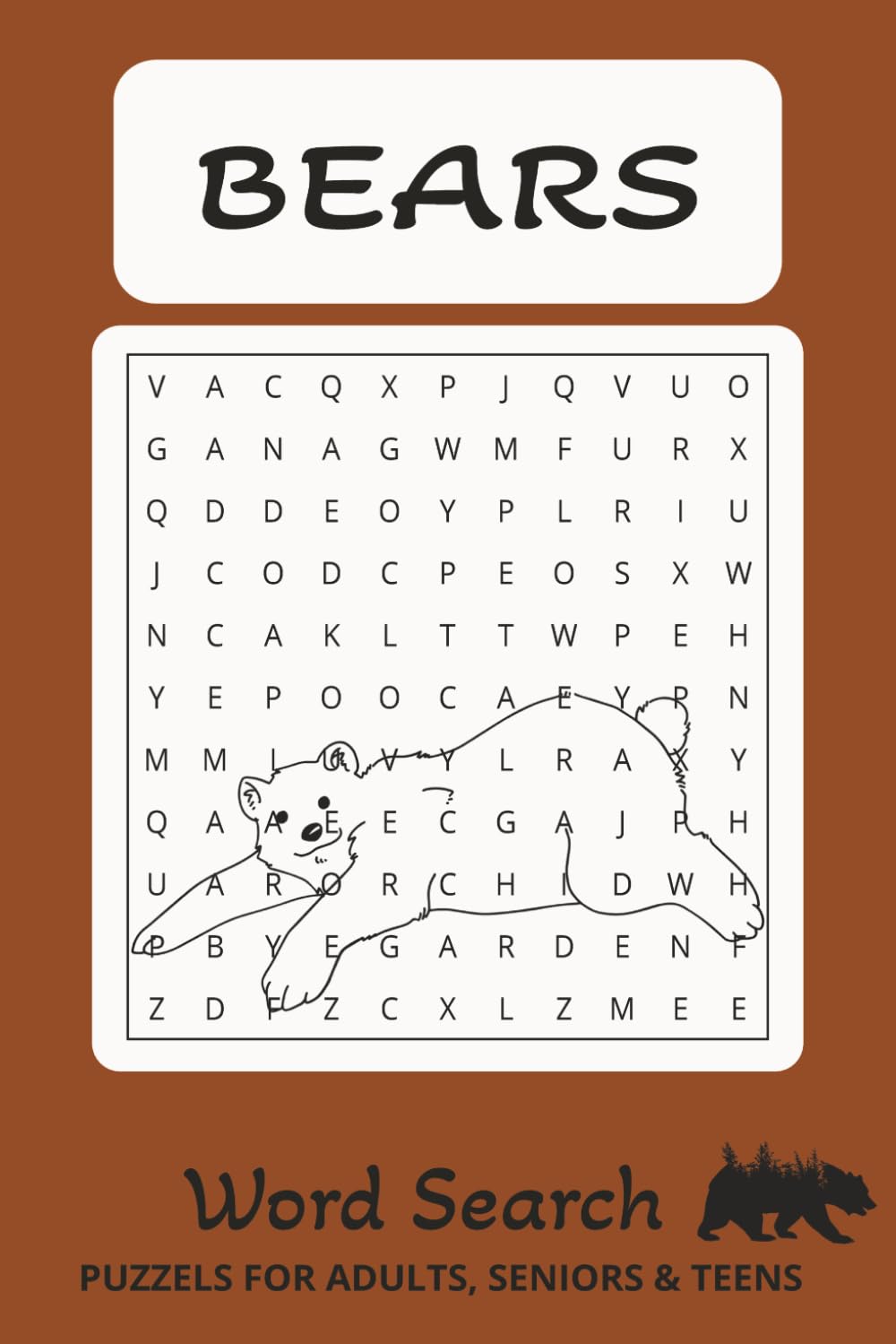 Bear Word Search For Adults: Wildlife, Survival & Nature Puzzle Challenges