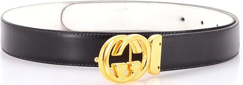 Pre-Loved GG Marmont Belt Leather Medium, White