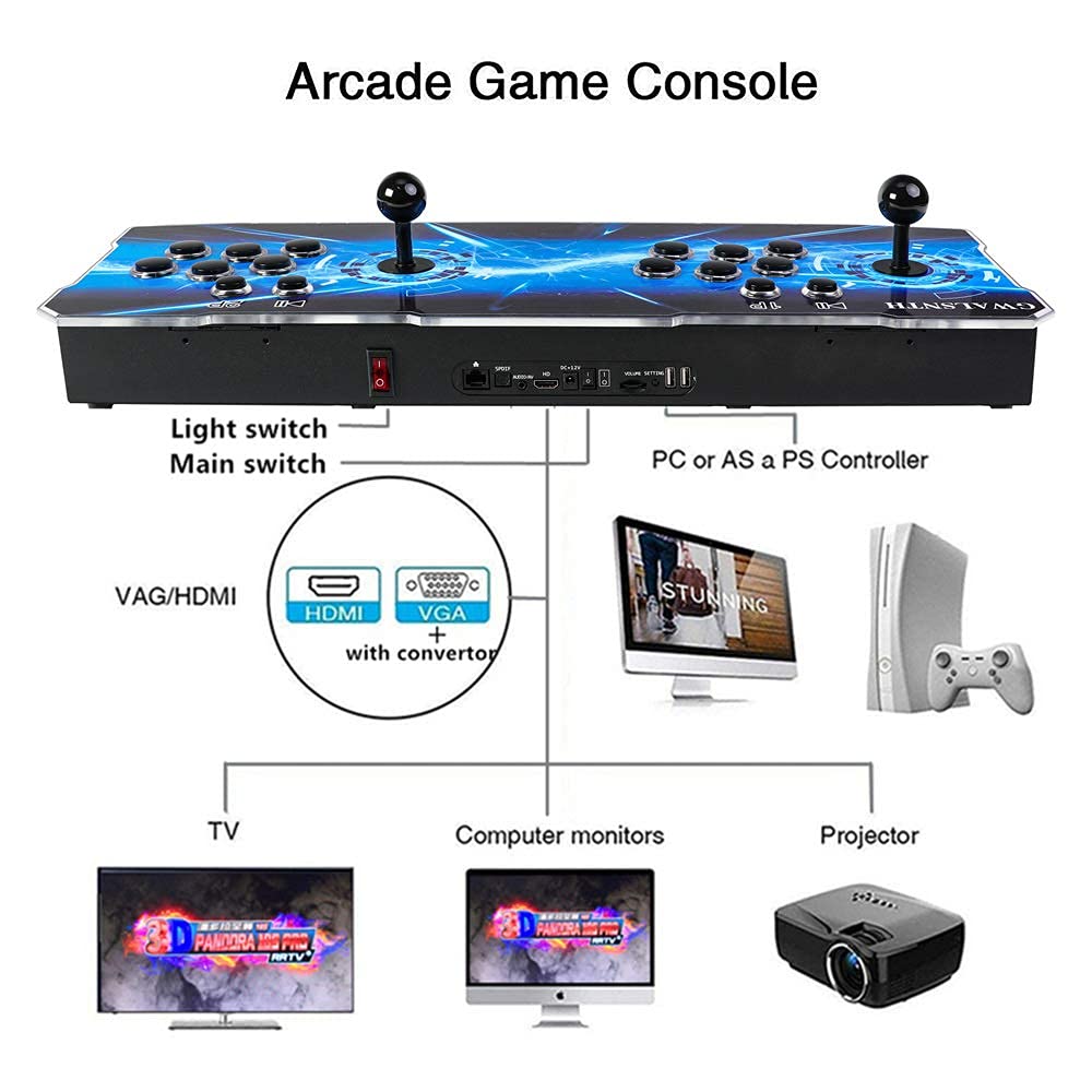 Amazon.com: GWALSNTH 3D Pandora Box 18S Pro Arcade Games Console