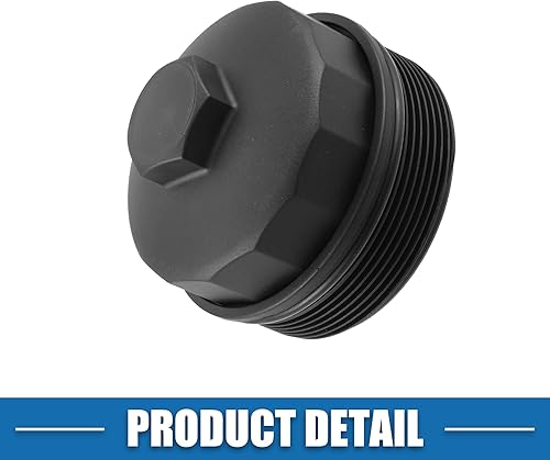 Miniatura 5 de Tapa de la cubierta del filtro de aceite del motor 11421736674 para BMW 540i 4.4L E39 1997-2003 Plástico Negro