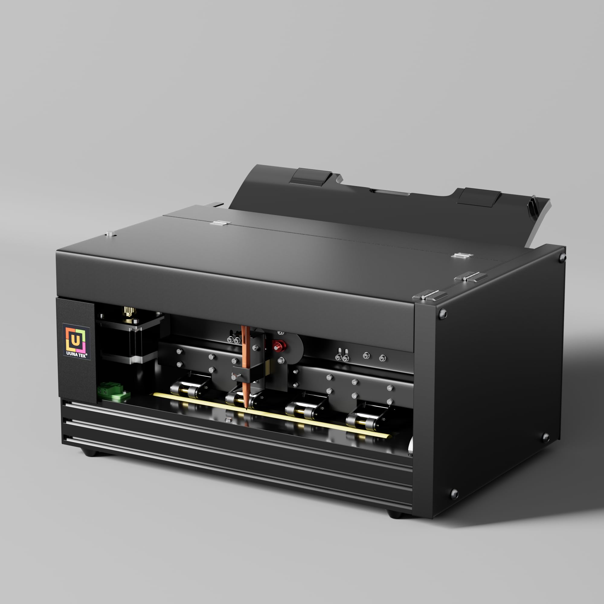 iAuto Pen Plotter - Macchina da scrittura a mano con alimentazione automatica della carta, macchina da scrittura automatica per lettere, 2 motori passo-passo da 57 mm a livello industriale, versione
