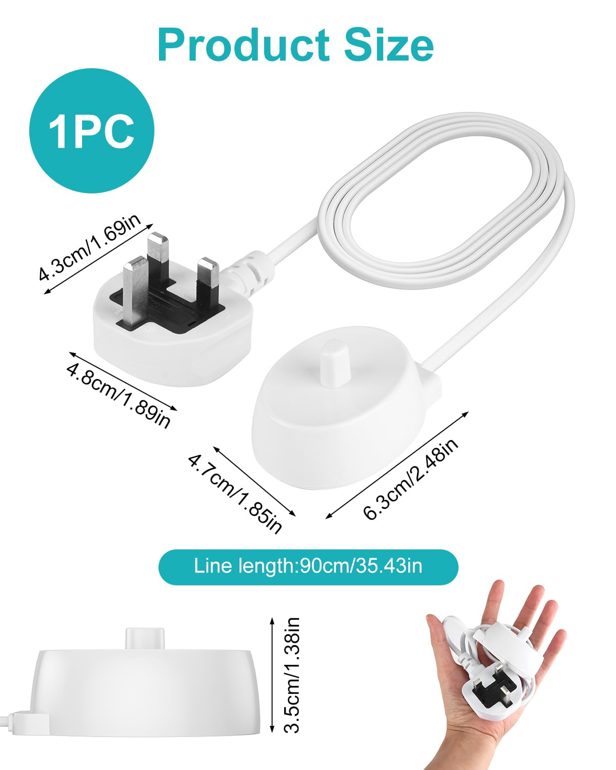 Electric Toothbrush Replacement Charger Base Compatible With Oral - View #4