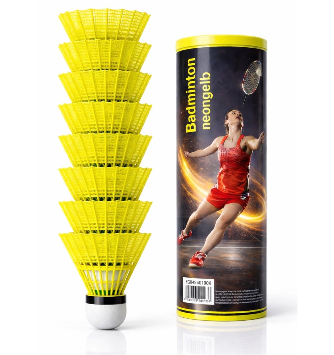TK Gruppe Timo Klingler Bolas de bádminton Amarillas para Entrenamiento y competición