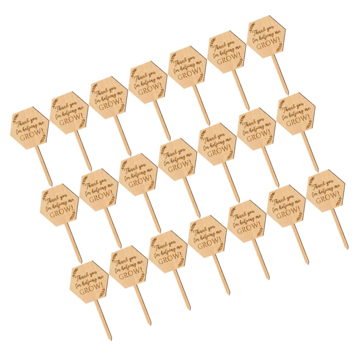 UPKOCH 4 Set Etichetta in Legno Etichette Succulente Segni Di Piante Da Giardino Etichette Da Giardino Giardinaggio Tag Del Del Vaso Etichetta Dell'orto Di Legno 40 Pezzi*4
