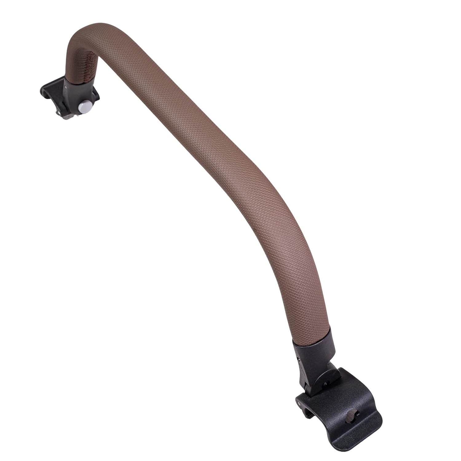 Foldable Bumper Bar for Joolz AER+/AER Stroller-One-Hand Open Armrest – Easy Attachment & Removal-Comfortable Grip Handle-Ideal for Hanging Baby Toys Brown (Textured Leather Finish) (Brown)