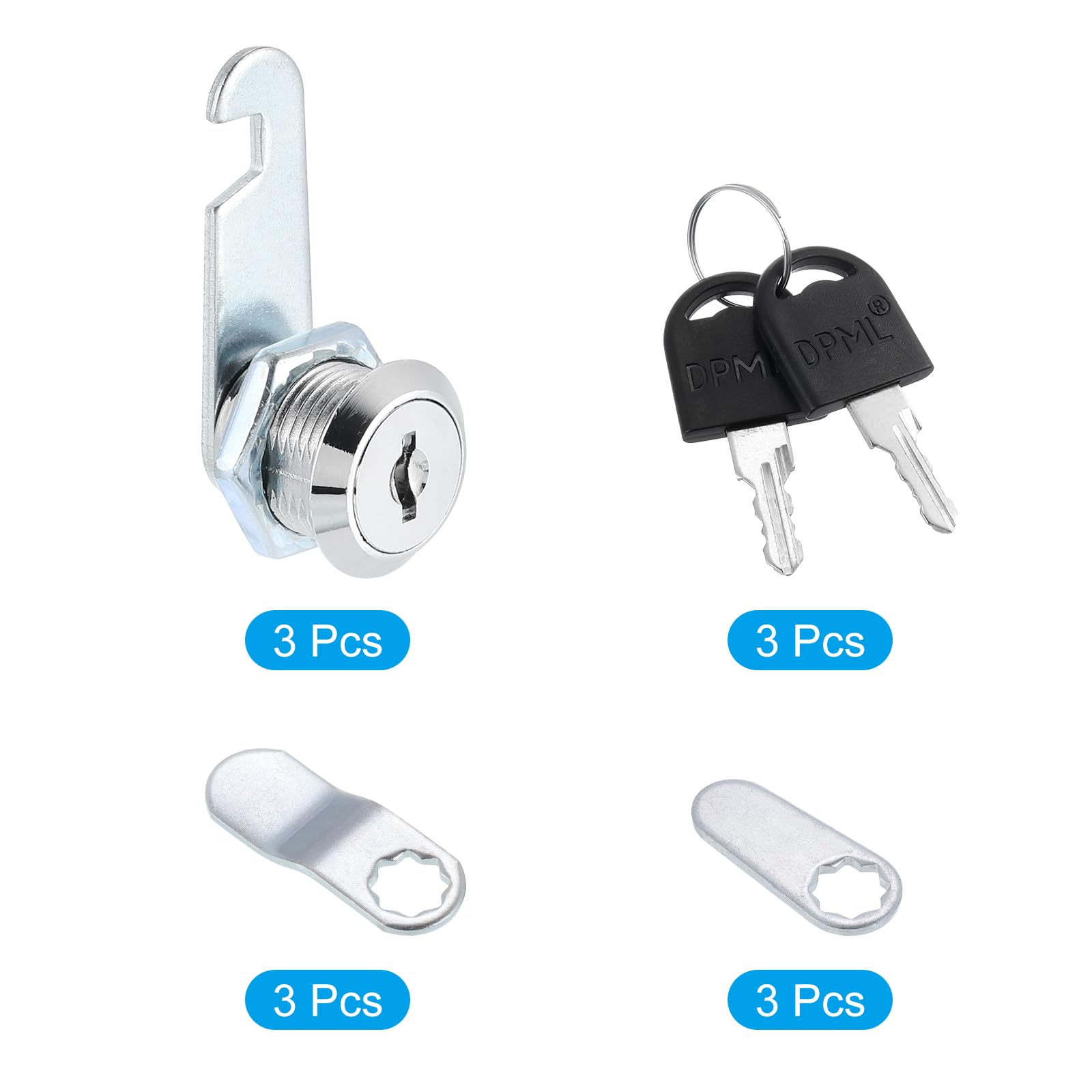 PATIKIL 5/8" Cabinet Cam Locks - Image 3