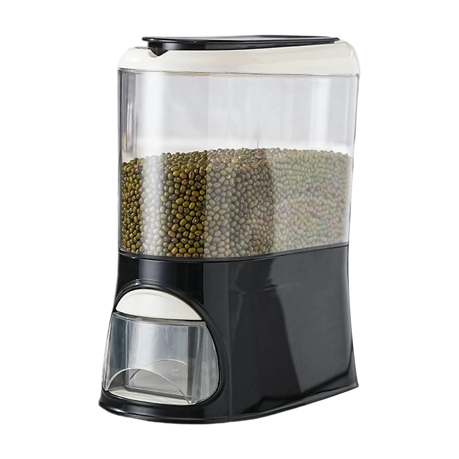 Tsophreniq Airtights Food Container Clear PET Construction Spacious Interior for Bulk Ingredients Easy Access Handle Food Storage Bucket