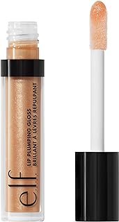 زيت شفاه ملمع لتكبير الشفاه وترطيب منعش ولمعة شديدة متلألئة بلمسة باردة مهدئة، 0.09 اونصة، لون ذهبي فاتح