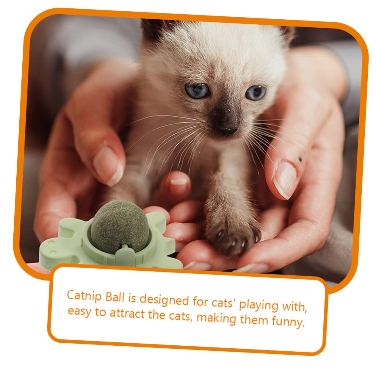 4pezzi Palline Di Catnip Interattive Per Gatti Giocattoli Rotanti Edibili Per Pulizia Dei Denti e Divertimento Colori e Stimola Attività e Benessere Fisico