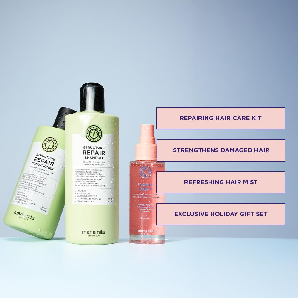 Maria Nila, Structure Repair Beauty Box - Shampoo, Balsamo e Floral Drift