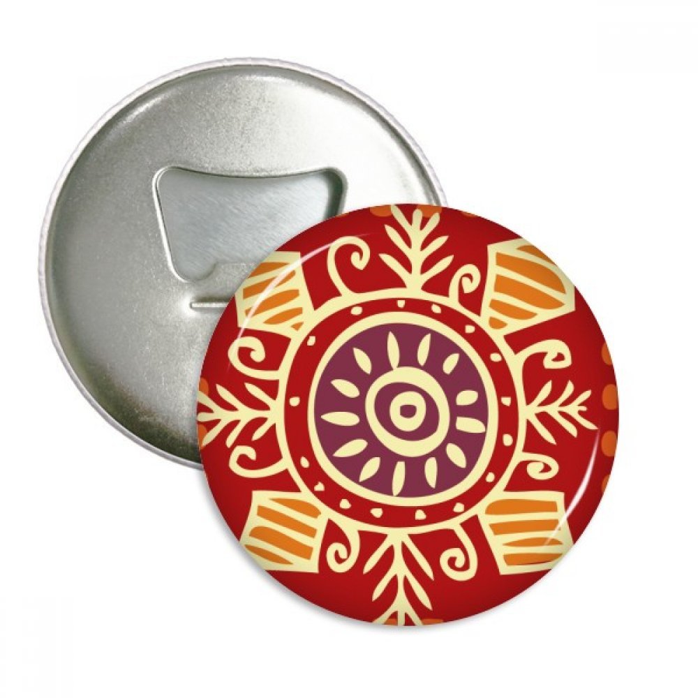 Décapsuleur aimanté Mexique Totem bouton badge argenté 3pcs