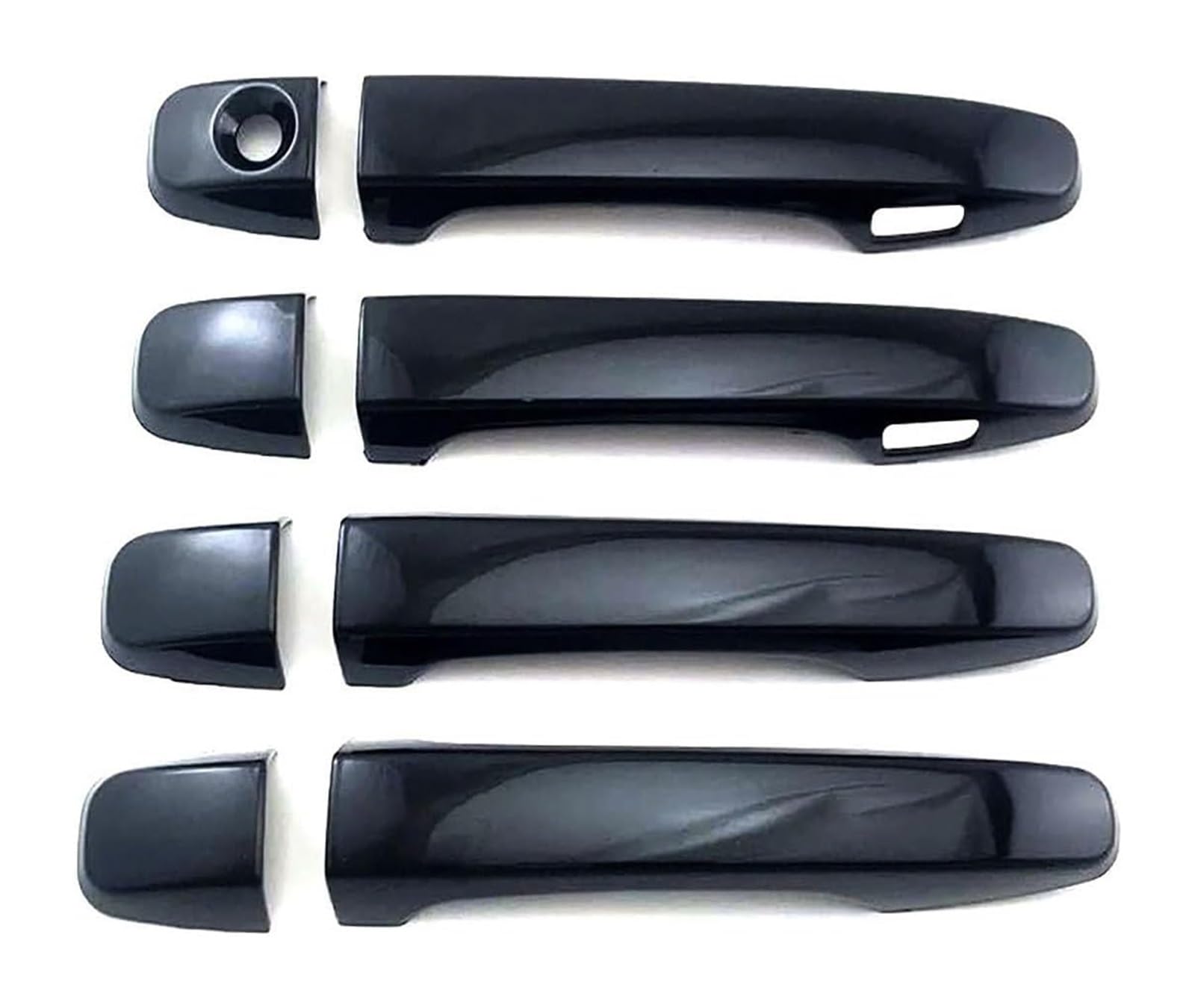 Ysbvblrmrv Bright Black Car Outside Door Handle Cap For Prius For 30 Series 2009-2015 Single Hole Dual Smart Door Handle Bowl Anti-Scratch Modification Car Guard(Bright Black)