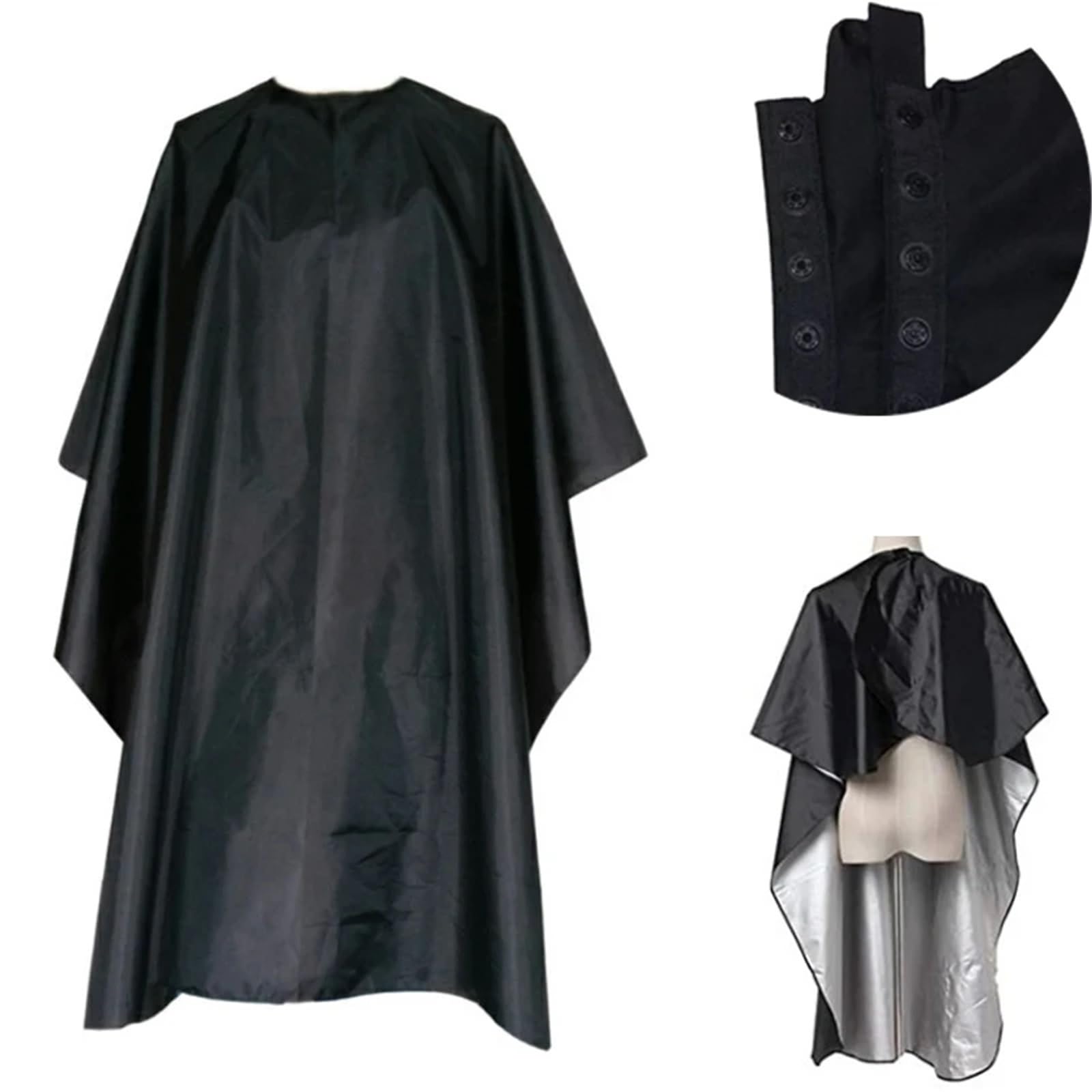 Capa de corte de pelo for salón profesional, bata de tela for peluquería, delantal de peluquería impermeable, capas for corte de pelo, 3 uds.