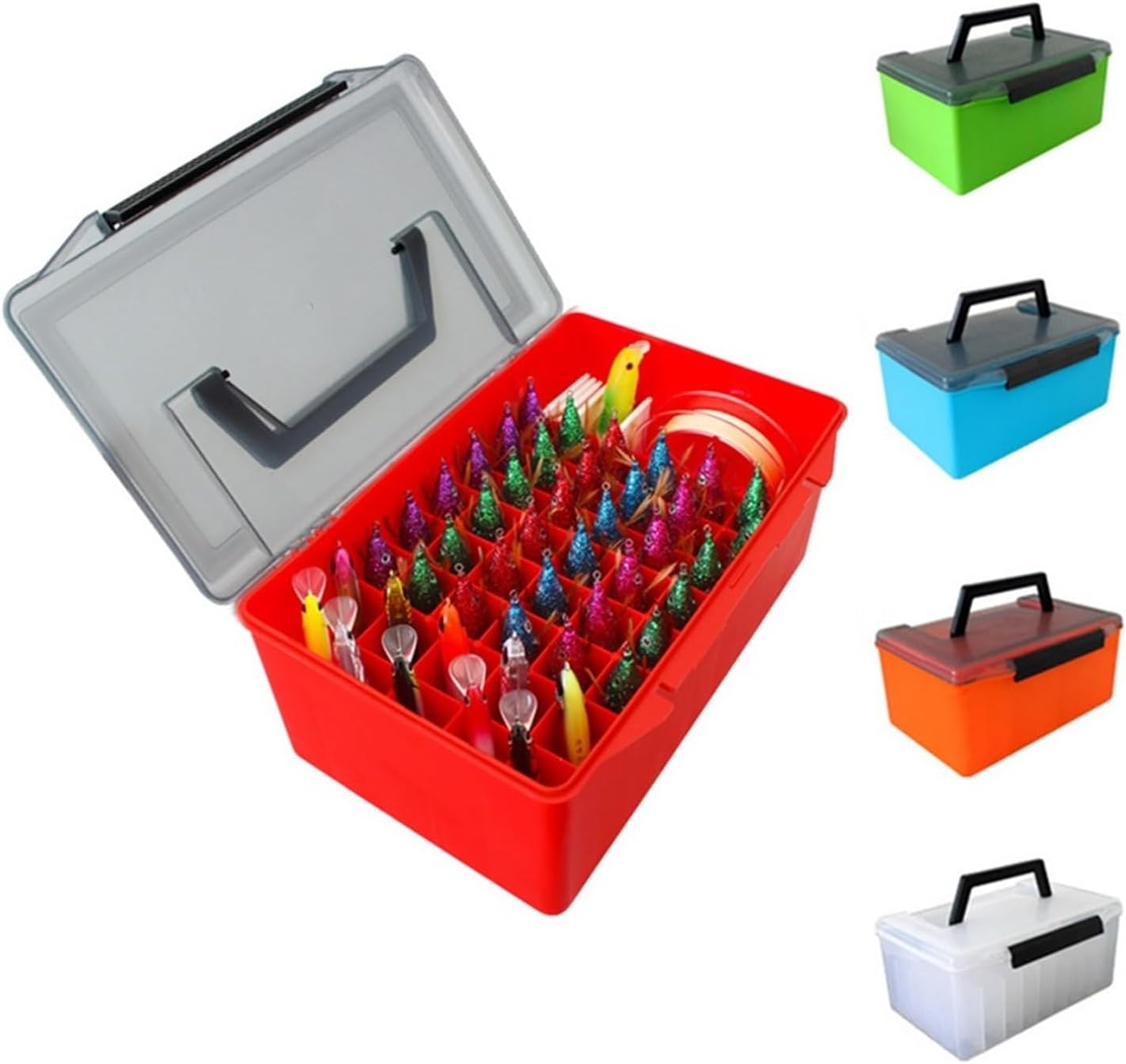 RAHBI Fishing Tackle Box Wobblers Lures Fake Bait Special Storage Box Fishing Bait Accessories Storage Tool Boxs for Fishing Goods Leisurely (Color : Green)