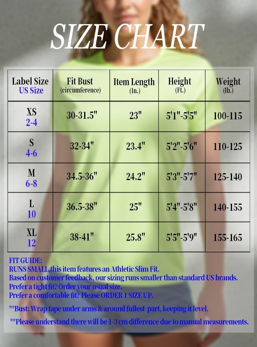 Zengjo Womens Workout Shirts Short Sleeve Quick Dry Athletic Running Yoga Exercise Tops Crewneck Activewear Tees Fitted - Image 5