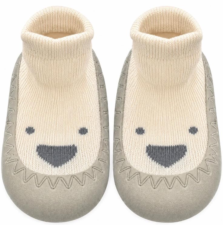 lil hugz First Steps Baby Sock Shoes, White, 12-18 Months (UK Footwear Size System, Toddler, Age Range, Medium, 0 Months, 6 Months)-picture-33