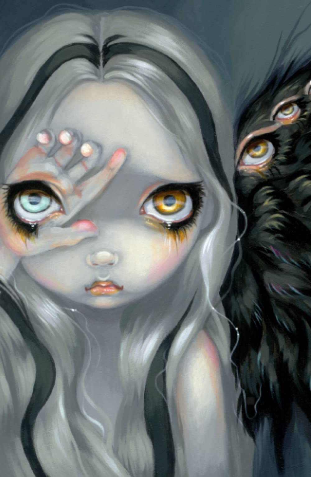 Divine Hand by Jasmine Becket-Griffith Hardback Journal, A Gothic Fairytale Composition Book with 120 ruled Pages for Teens & Adults, for school, office or home